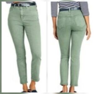 Lands' End High Rise Slim Ankle Jeans